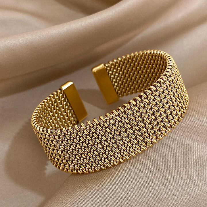 Chainmail-Inspired Cuff Bracelet