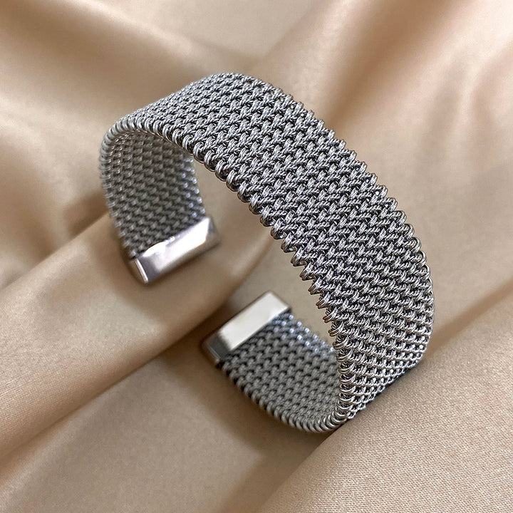 Chainmail-Inspired Cuff Bracelet