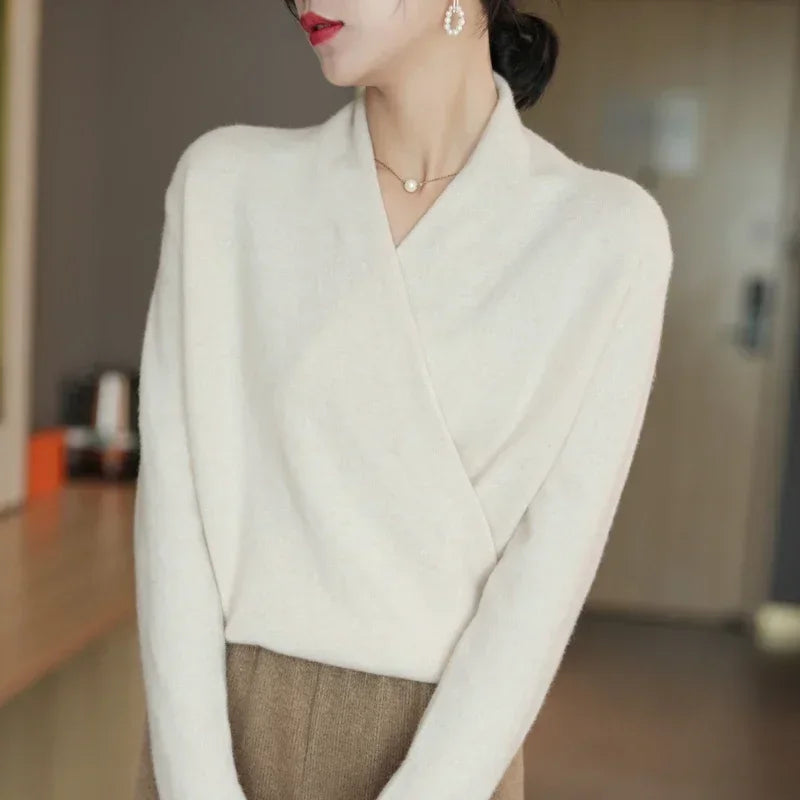 Sophia Wool V-Neck Sweater