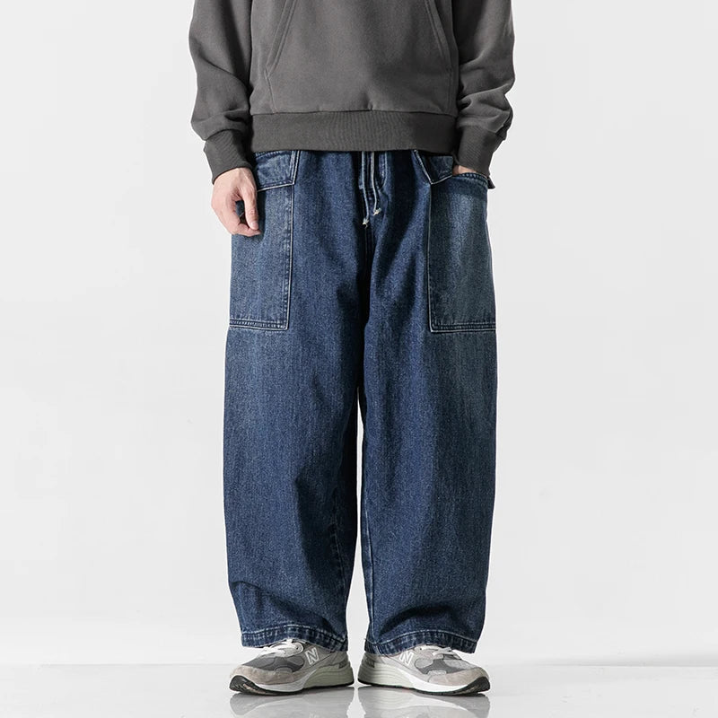 Vintage Baggy Denim Trousers