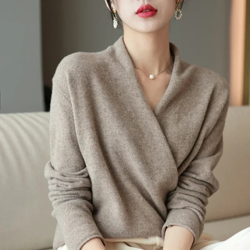 Sophia Wool V-Neck Sweater