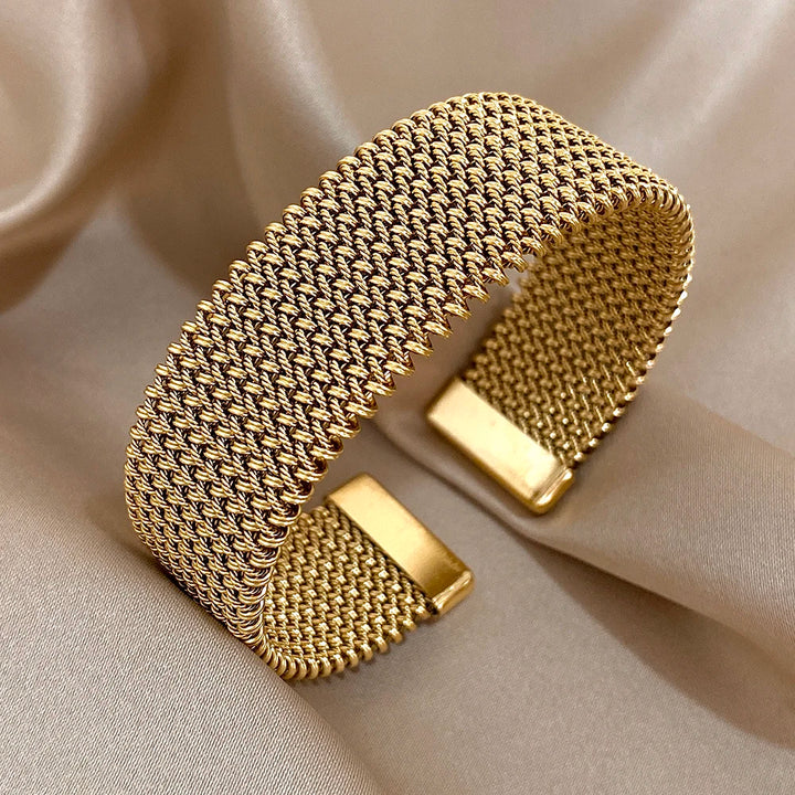 Chainmail-Inspired Cuff Bracelet