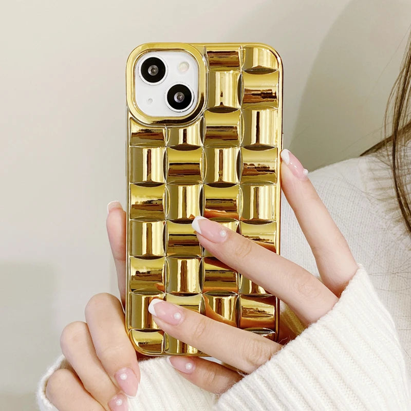 3D Cube Shield Phone Case