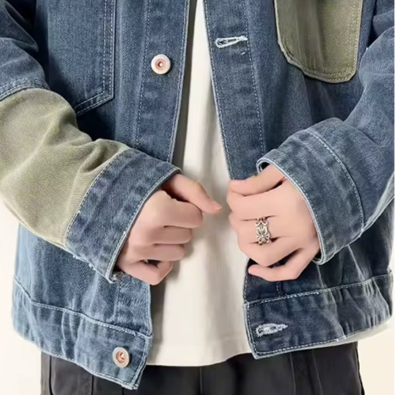 Asymmetry Denim Jacket