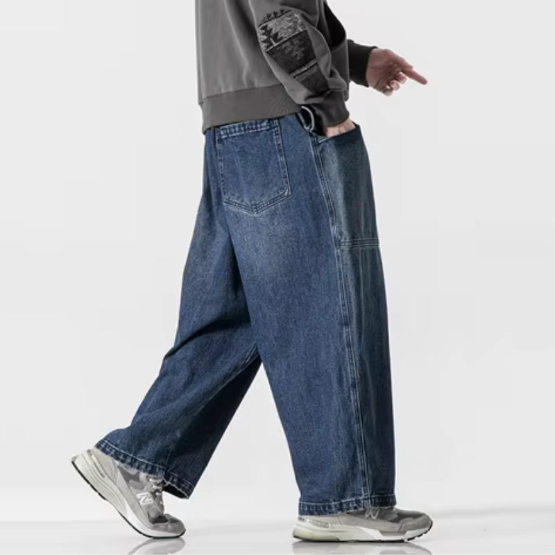 Vintage Baggy Denim Trousers