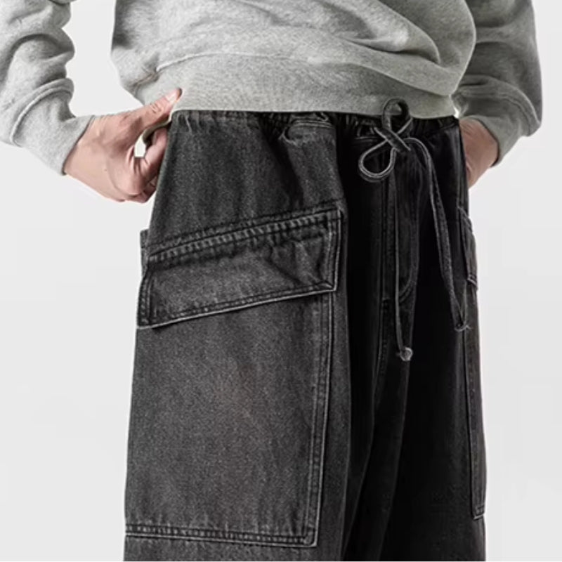 Vintage Baggy Denim Trousers